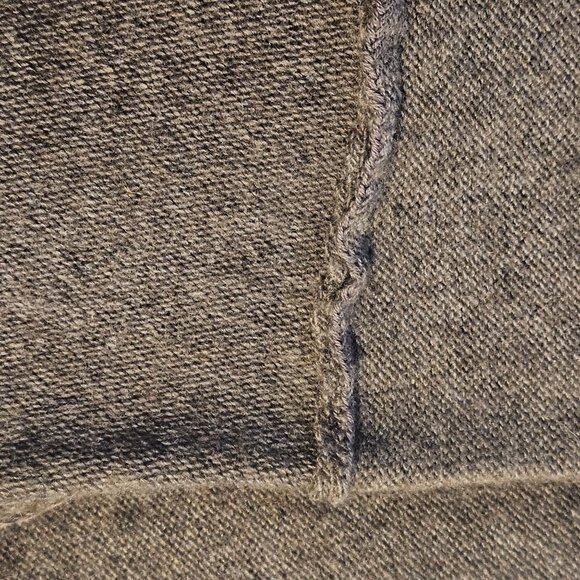 Free People Off Shoulder Sweater Dress Gray Med Cozy Quiet Luxury Dark Academia - Picture 10 of 15